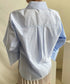 Asymmetric Stripe Patchwork Shirt